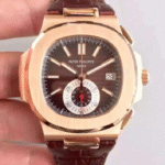 Patek Philippe 5980R Chronograph Rose Gold Brown Dial Super Clone