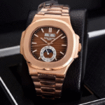 AAA Patek Philippe Nautilus 5726/1A Rose Gold Chocolate Dial Watch