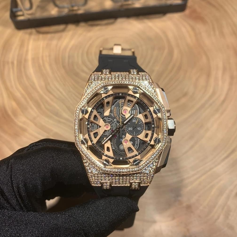 AP Royal Oak Offshore Tourbillon Rose gold Watch - Image 4