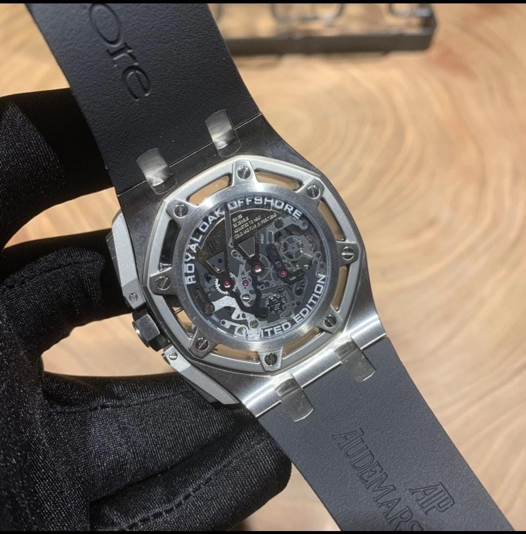 Clone Audemars Piguet Royal Oak Offshore Tourbillon Skeleton Chronograph Watch - Image 4