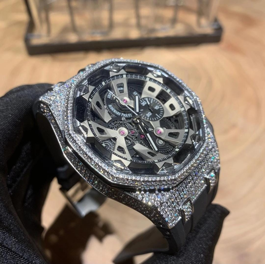 Clone Audemars Piguet Royal Oak Offshore Tourbillon Skeleton Chronograph Watch - Image 3