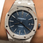 Frosted Audemars Piguet Royal Oak Watch