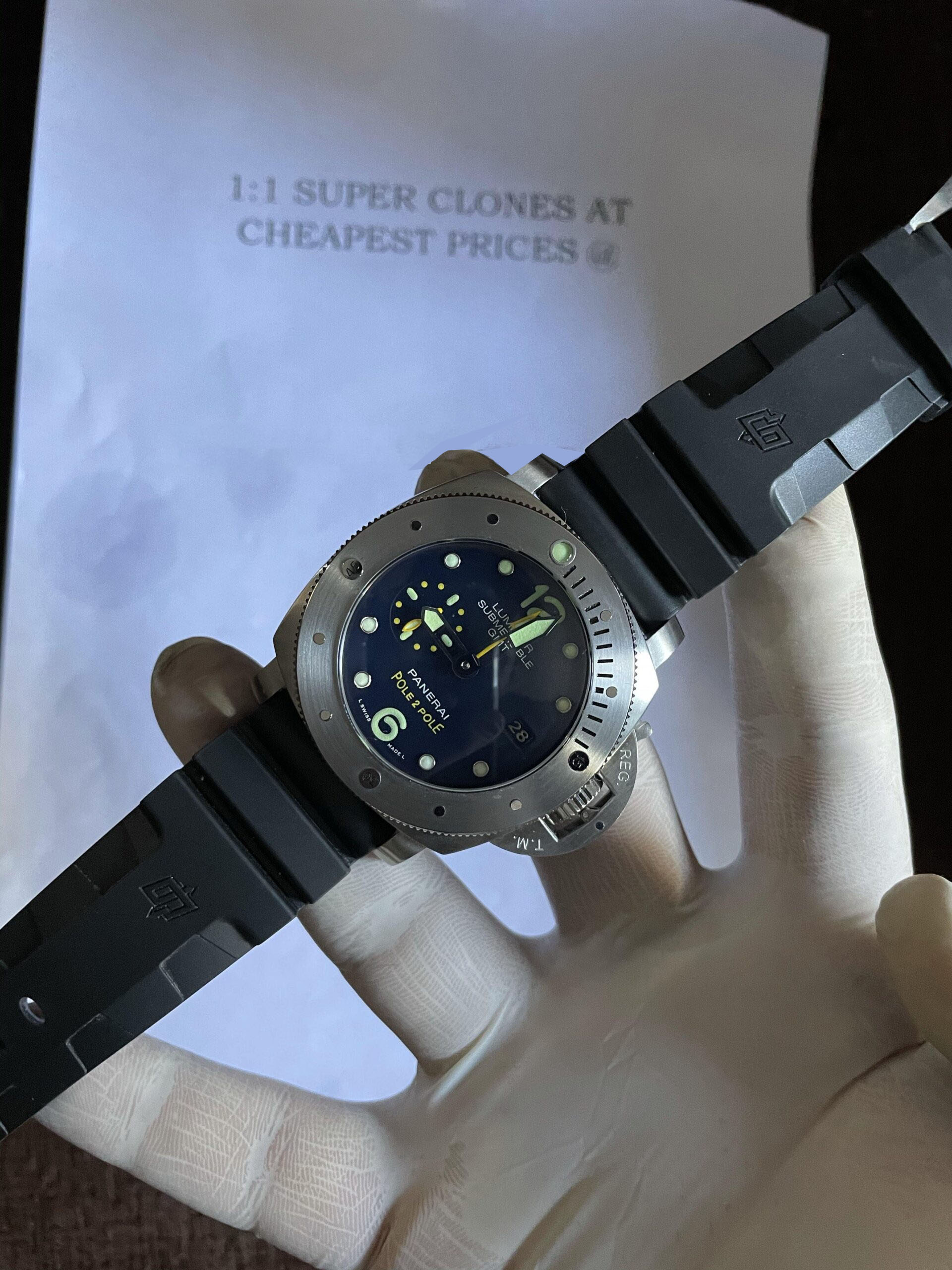 Best Fake Panerai Submersible Pole 2 Pole Watch - Image 3