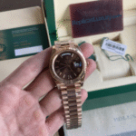 Rolex Day-Date Rose Gold Chocolate Dial 40 mm Clone Watch