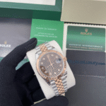 Rolex Datejust Rose Gold Two-Tone Chocolate Dial Swiss 3235 Movement Super Copy
