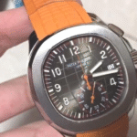 Patek Philippe Aquanaut 5968A Orange Strap Replica Watch